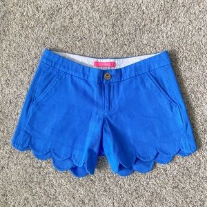 NWOT Lilly Pulitzer Buttercup Shorts/Bennet Blue 00